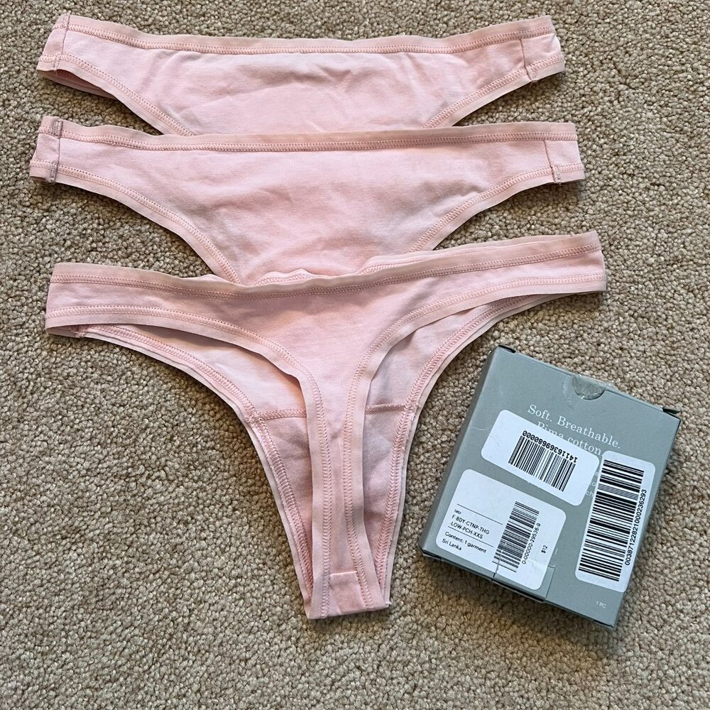 4-Pack Everlane The Cotton Thong - Picture 2 of 3